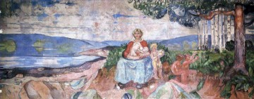 150の主題の芸術作品 Painting - 母校 1916年 エドヴァルド・ムンク 表現主義